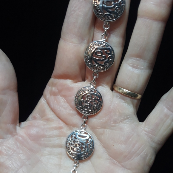 Sterling Silver Message Bracelet iv21 - Picture 3 of 3